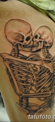 фото тату скелет от 28.08.2017 №097 — tattoo skeleton — tatufoto.com