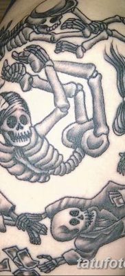 фото тату скелет от 28.08.2017 №105 — tattoo skeleton — tatufoto.com