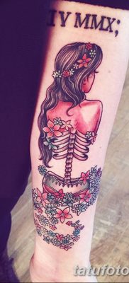 фото тату скелет от 28.08.2017 №116 — tattoo skeleton — tatufoto.com