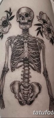 фото тату скелет от 28.08.2017 №119 — tattoo skeleton — tatufoto.com