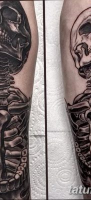 фото тату скелет от 28.08.2017 №122 — tattoo skeleton — tatufoto.com