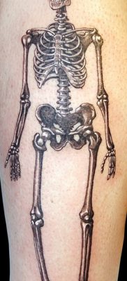 фото тату скелет от 28.08.2017 №123 — tattoo skeleton — tatufoto.com