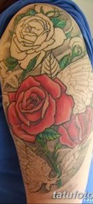фото тату три розы от 21.08.2017 №011 — Three rose tattoos — tatufoto.com