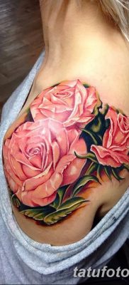 фото тату три розы от 21.08.2017 №014 — Three rose tattoos — tatufoto.com