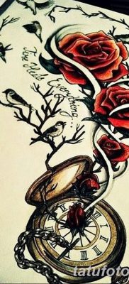 фото тату три розы от 21.08.2017 №015 — Three rose tattoos — tatufoto.com