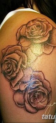 фото тату три розы от 21.08.2017 №018 — Three rose tattoos — tatufoto.com