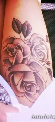 фото тату три розы от 21.08.2017 №021 — Three rose tattoos — tatufoto.com