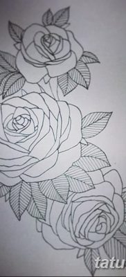 фото тату три розы от 21.08.2017 №023 — Three rose tattoos — tatufoto.com