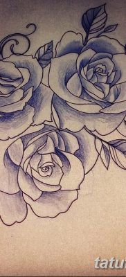 фото тату три розы от 21.08.2017 №025 — Three rose tattoos — tatufoto.com
