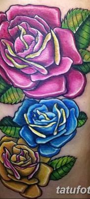 фото тату три розы от 21.08.2017 №035 — Three rose tattoos — tatufoto.com 1231323123232