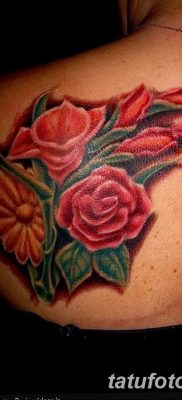 фото тату три розы от 21.08.2017 №038 — Three rose tattoos — tatufoto.com