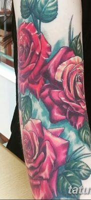 фото тату три розы от 21.08.2017 №043 — Three rose tattoos — tatufoto.com
