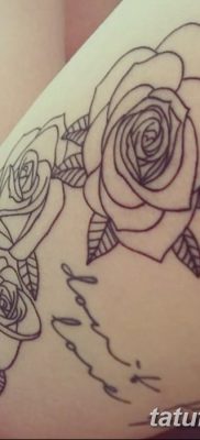 фото тату три розы от 21.08.2017 №048 — Three rose tattoos — tatufoto.com