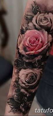 фото тату три розы от 21.08.2017 №069 — Three rose tattoos — tatufoto.com
