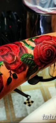 фото тату три розы от 21.08.2017 №070 — Three rose tattoos — tatufoto.com
