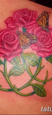 фото тату три розы от 21.08.2017 №071 — Three rose tattoos — tatufoto.com