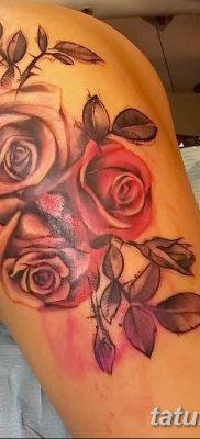 фото тату три розы от 21.08.2017 №091 — Three rose tattoos — tatufoto.com