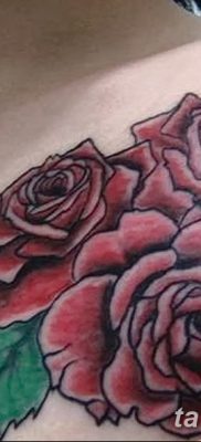 фото тату три розы от 21.08.2017 №097 — Three rose tattoos — tatufoto.com