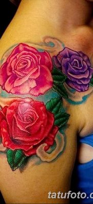 фото тату три розы от 21.08.2017 №098 — Three rose tattoos — tatufoto.com