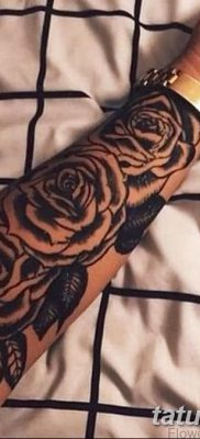 фото тату три розы от 21.08.2017 №101 — Three rose tattoos — tatufoto.com