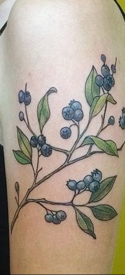 фото тату черника от 21.08.2017 №073 — Blueberry tattoo — tatufoto.com