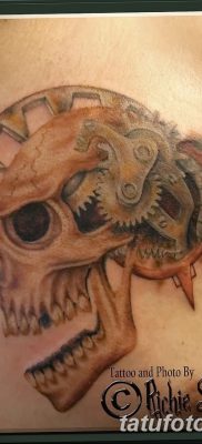 фото тату шестеренки от 21.08.2017 №078 — Gear tattoos — tatufoto.com