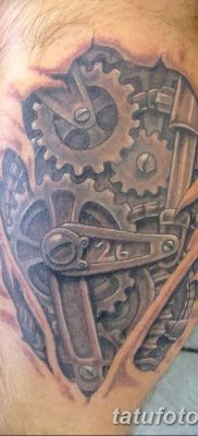 фото тату шестеренки от 21.08.2017 №079 — Gear tattoos — tatufoto.com