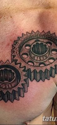 фото тату шестеренки от 21.08.2017 №127 — Gear tattoos — tatufoto.com