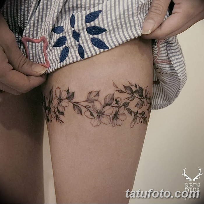 фото тату подвязка от 03.09.2017 №022 - Garter Tattoo - tatufoto.com -tatufoto.com