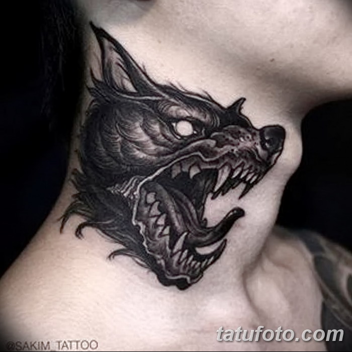 Foto Tatu Chernyj Volk Ot 13 09 2017 001 Black Wolf Tattoo Tatufoto Com Tatufoto Com