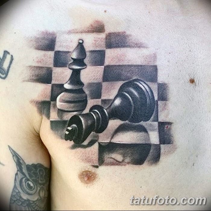 фото тату шахматы от 16.09.2017 № 020 - tattoo chess - tatufoto.com.