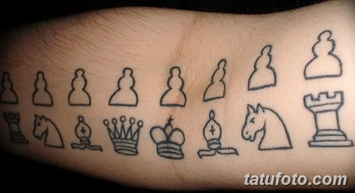 фото тату шахматы от 16.09.2017 № 129 - tattoo chess - tatufoto.com.