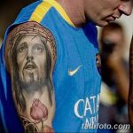фото Тату Лионеля Месси от 25.09.2017 №021 - Tattoo of Lionel Messi - tatufoto.com