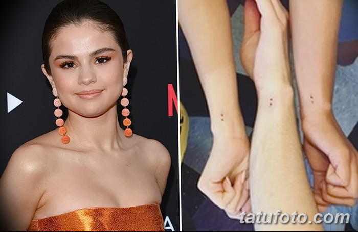 фото Тату Селены Гомес от 25.09.2017 №015 - Tattoo of Selena Gomez - tatufoto.com