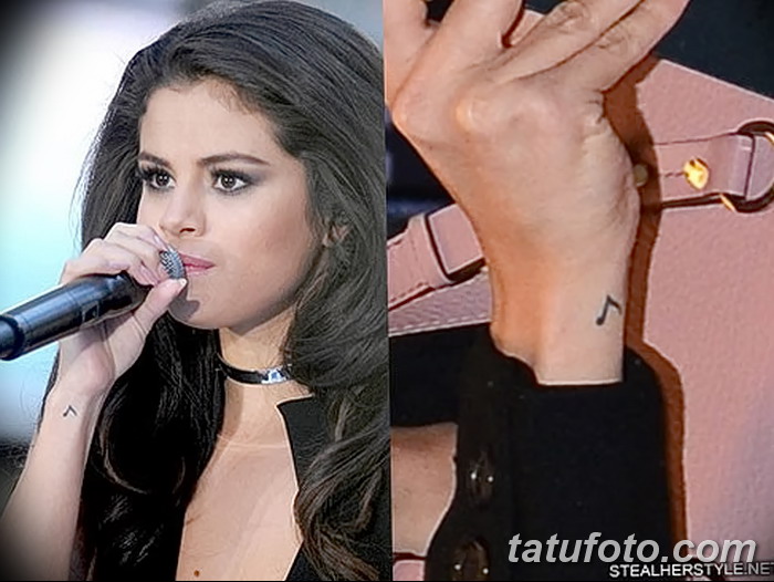 фото Тату Селены Гомес от 25.09.2017 №022 - Tattoo of Selena Gomez - tatufoto.com