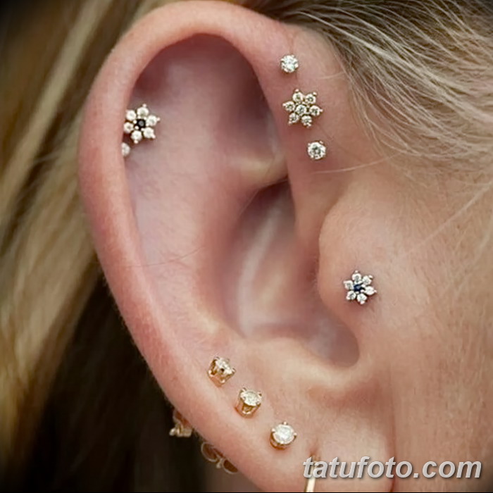 фото Трагус-пирсинг от 19.09.2017 №065 - Tragus Piercing - tatufoto.com