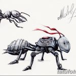 фото Эскиз тату муравей от 07.09.2017 №017 - Sketch of an ant tattoo - tatufoto.com