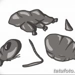 фото Эскиз тату муравей от 07.09.2017 №038 - Sketch of an ant tattoo - tatufoto.com