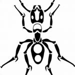 фото Эскиз тату муравей от 07.09.2017 №068 - Sketch of an ant tattoo - tatufoto.com