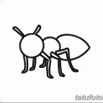 фото Эскиз тату муравей от 07.09.2017 №081 - Sketch of an ant tattoo - tatufoto.com