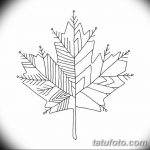 фото Эскизы тату клен от 29.09.2017 №026 - Sketches of tattoo maple - tatufoto.com