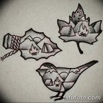 фото Эскизы тату клен от 29.09.2017 №084 - Sketches of tattoo maple - tatufoto.com