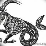 фото Эскизы тату козерог от 29.09.2017 №018 - Sketchesf a capricorn tattoo - tatufoto.com