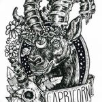 фото Эскизы тату козерог от 29.09.2017 №021 - Sketchesf a capricorn tattoo - tatufoto.com