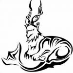 фото Эскизы тату козерог от 29.09.2017 №065 - Sketchesf a capricorn tattoo - tatufoto.com