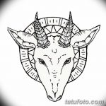 фото Эскизы тату козерог от 29.09.2017 №070 - Sketchesf a capricorn tattoo - tatufoto.com