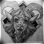 фото Эскизы тату козерог от 29.09.2017 №077 - Sketchesf a capricorn tattoo - tatufoto.com