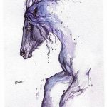 фото Эскизы тату конь от 29.09.2017 №003 - Sketches of a horse tattoo - tatufoto.com