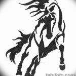 фото Эскизы тату конь от 29.09.2017 №005 - Sketches of a horse tattoo - tatufoto.com