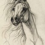 фото Эскизы тату конь от 29.09.2017 №008 - Sketches of a horse tattoo - tatufoto.com